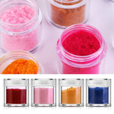 PinPai Fuzzy Flocking Velvet Powder Black White Red Nail Glitter Powder Nail Art Glitter Pigment Manicure Powder UV Gel